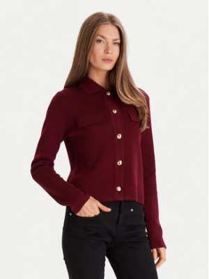 Morgan Kardigan 252-MIMDIE Bordowy Regular Fit