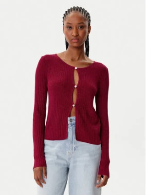 Morgan Kardigan 252-MIZOR Czerwony Slim Fit