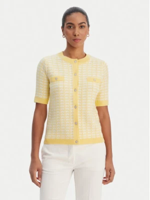 Morgan Kardigan 261-MIRES Żółty Slim Fit