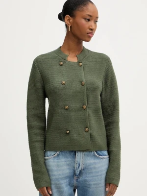Morgan kardigan damski kolor zielony lekki MVRAC