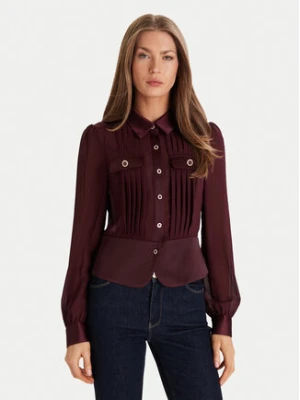 Morgan Koszula 232-CLOCLO Bordowy Regular Fit