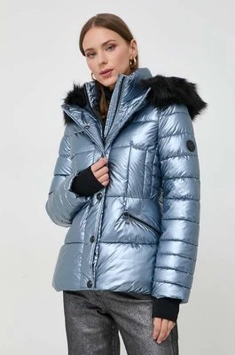 Morgan kurtka damska kolor niebieski zimowa