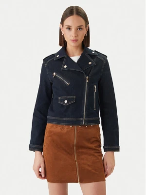Morgan Kurtka jeansowa 261-VSOUBIA Granatowy Oversize