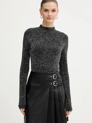 Morgan longsleeve damskie kolor czarny z golfem TBRIN