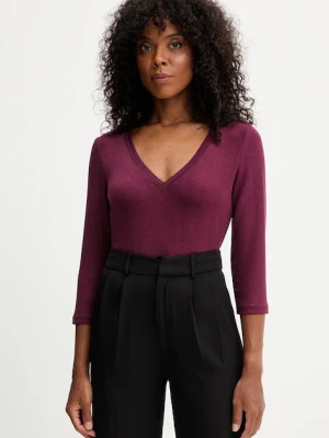 Morgan longsleeve TIWI damskie kolor bordowy TIWI