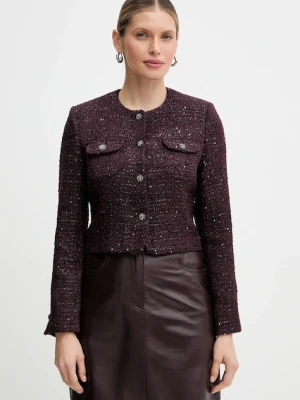 Morgan marynarka kolor bordowy jednorzędowa gładka VIKAVA