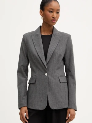 Morgan marynarka kolor szary jednorzędowa wzorzysta VBOKY.F