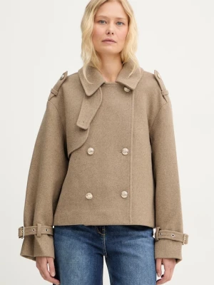 Morgan płaszcz damski z dodatkiem wełny