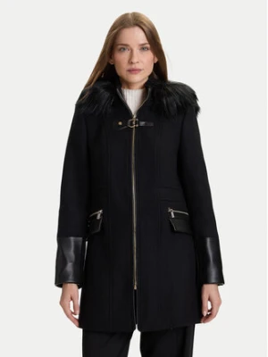 Morgan Płaszcz wełniany 222-GSIBIL Czarny Regular Fit