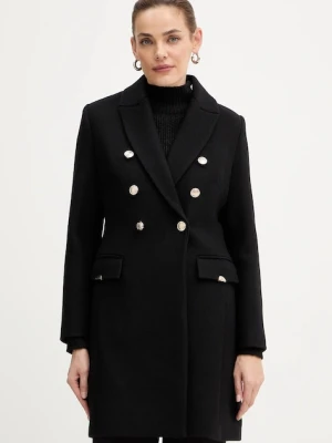 Morgan płaszcz z dodatkiem wełny kolor czarny GATIM.F