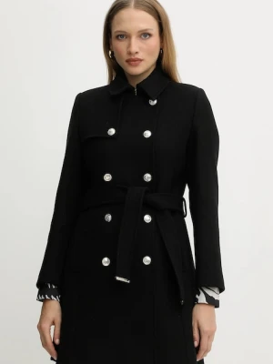 Morgan płaszcz z dodatkiem wełny kolor czarny GEVA