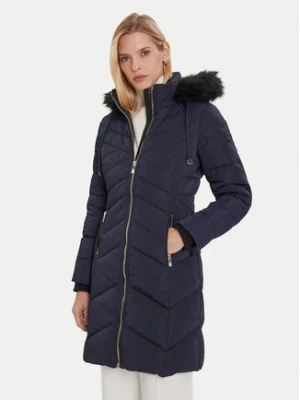 Morgan Płaszcz zimowy 252-GCLEA Granatowy Slim Fit