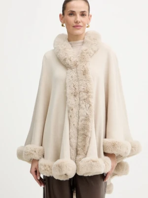 Morgan poncho kolor beżowy 5IVIK