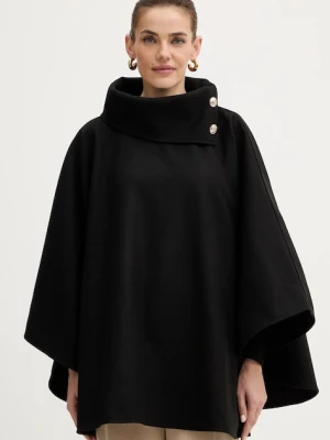 Morgan poncho kolor czarny ciepłe 5LONDON