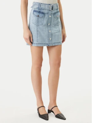 Morgan Spódnica jeansowa 251-JOLAM Błękitny Regular Fit