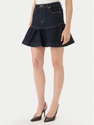 Morgan Spódnica jeansowa 261-JSOUBIA Granatowy Regular Fit