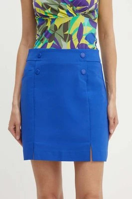 Morgan spódnica JEON kolor niebieski mini prosta
