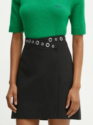 Morgan spódnica JILLY kolor czarny mini rozkloszowana JILLY