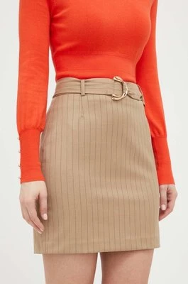 Morgan spódnica kolor beżowy mini ołówkowa