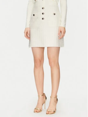 Morgan Spódnica mini 251-JABI Écru Slim Fit
