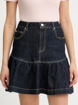 Morgan spódnice jeansowe granatowy