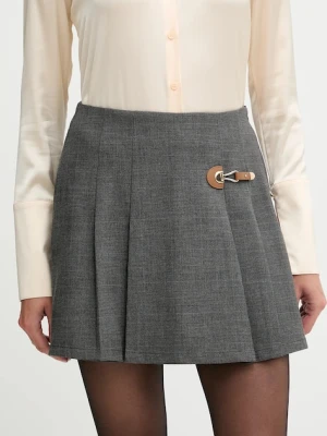 Morgan spódnicospodnie kolor szary mini rozkloszowana SHARY.F