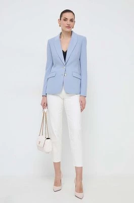 Morgan spodnie PBACI.F damskie kolor beżowy fason cygaretki medium waist