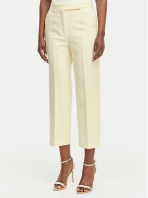 Morgan Spodnie materiałowe 261-PVADO.F Żółty Regular Fit