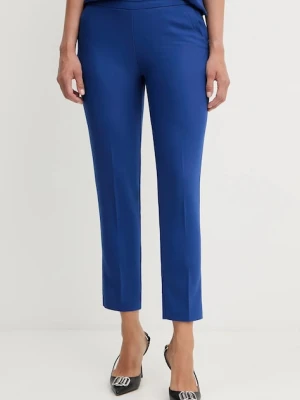 Morgan spodnie PROSY.F damskie kolor niebieski fason cygaretki medium waist PROSY.F