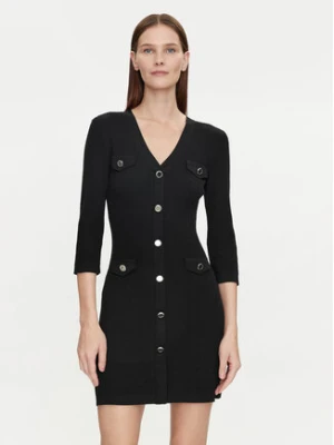 Morgan Sukienka dzianinowa 241-RMLILY Czarny Slim Fit