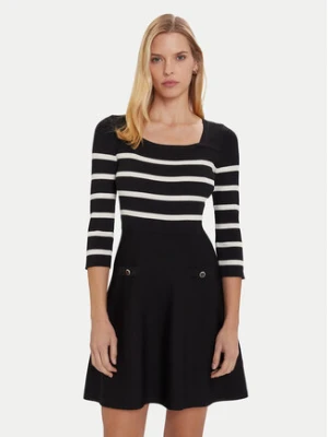 Morgan Sukienka dzianinowa 252-RMPIA Czarny Regular Fit