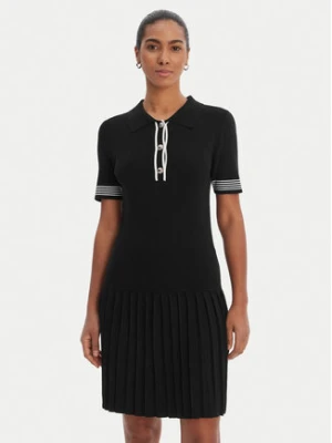Morgan Sukienka dzianinowa 261-RMCAMI Czarny Slim Fit