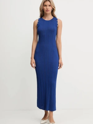 Morgan sukienka bodycon z wiskozą granatowy