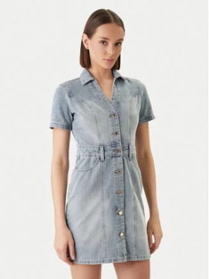 Morgan Sukienka jeansowa 241-ROGLA Błękitny Regular Fit