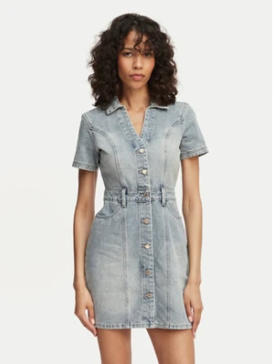 Morgan Sukienka jeansowa 241-ROGLA Błękitny Regular Fit