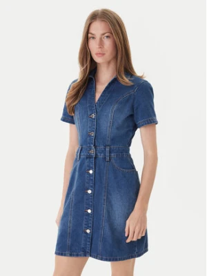 Morgan Sukienka jeansowa 241-ROGLA Niebieski Regular Fit