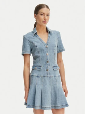 Morgan Sukienka jeansowa 251-RTALA Błękitny Slim Fit