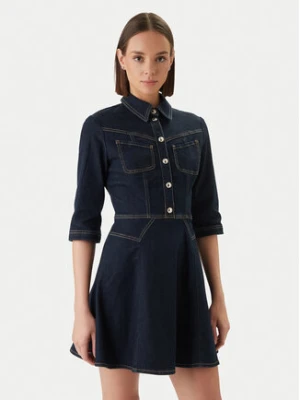 Morgan Sukienka jeansowa 261-REXAS Granatowy Regular Fit