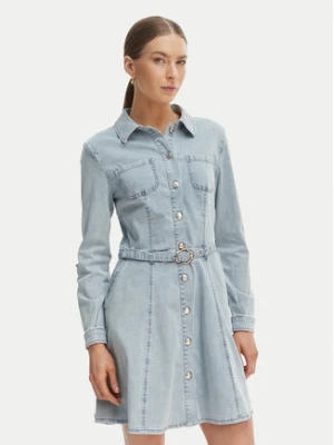 Morgan Sukienka jeansowa 261-RODEX Błękitny Slim Fit