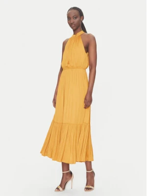 Morgan Sukienka koktajlowa 222-RAMAGE Żółty Regular Fit