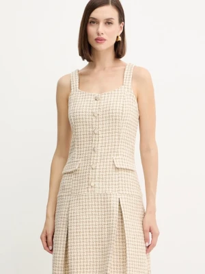 Morgan sukienka kolor beżowy mini rozkloszowana RAVEN.F