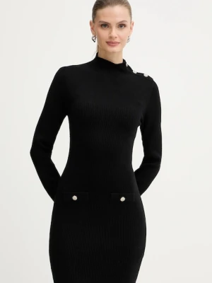 Morgan sukienka kolor czarny mini dopasowana RMAGIC