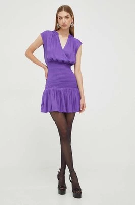 Morgan sukienka kolor fioletowy mini dopasowana