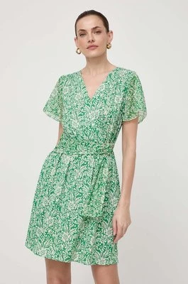 Morgan sukienka kolor zielony mini rozkloszowana