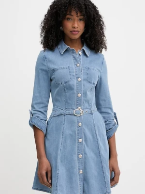 Morgan sukienka koszulowa jeansowa