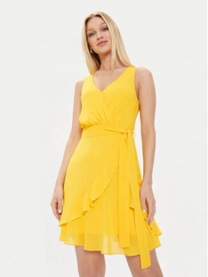 Morgan Sukienka letnia 241-ROSVAL Żółty Regular Fit