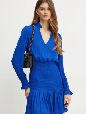 Morgan sukienka RCLAP kolor niebieski mini rozkloszowana RCLAP