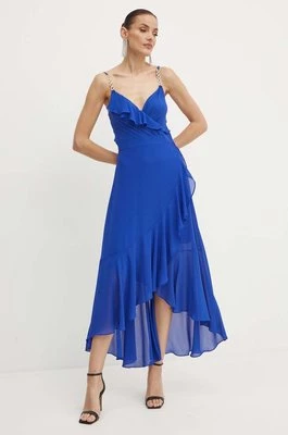 Morgan sukienka RDOLY kolor niebieski maxi prosta