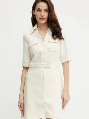 Morgan sukienka RENITA kolor beżowy mini prosta RENITA