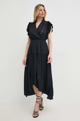 Morgan sukienka RIMAGE kolor czarny mini rozkloszowana